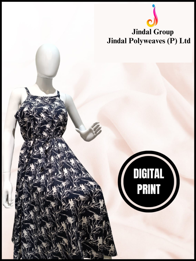 Botanical Floral Print (Navy)