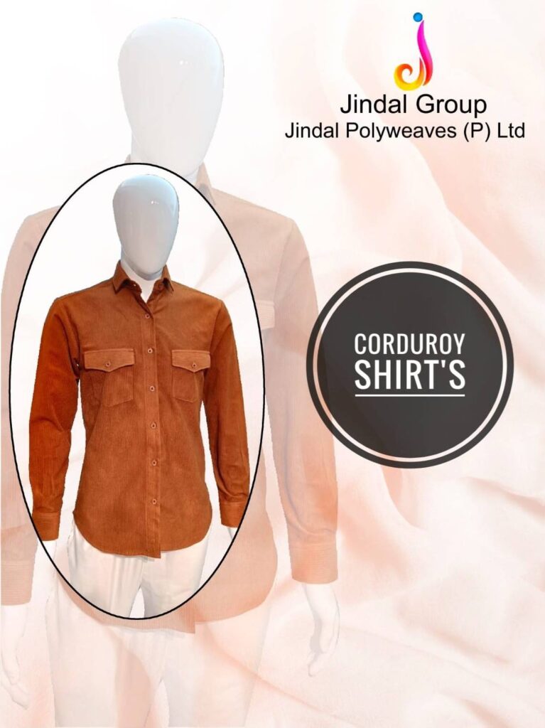 Corduroy Shirt — Rust