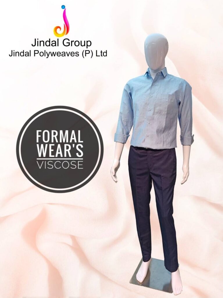 Formal Shirt — Light Blue Viscose