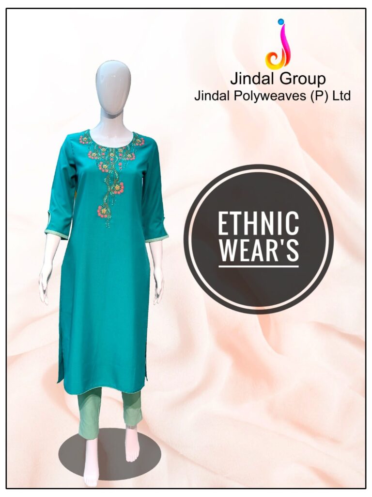 Ethnic Wear — Embroidered (Teal)
