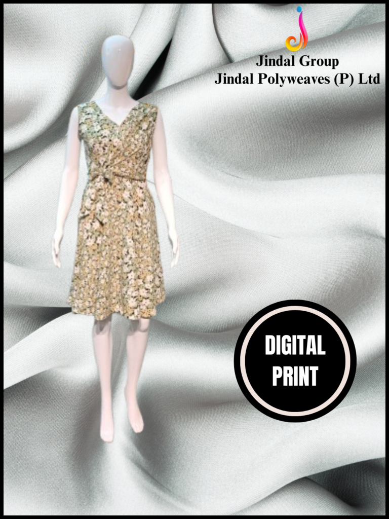 Gold Ornamental Floral Print