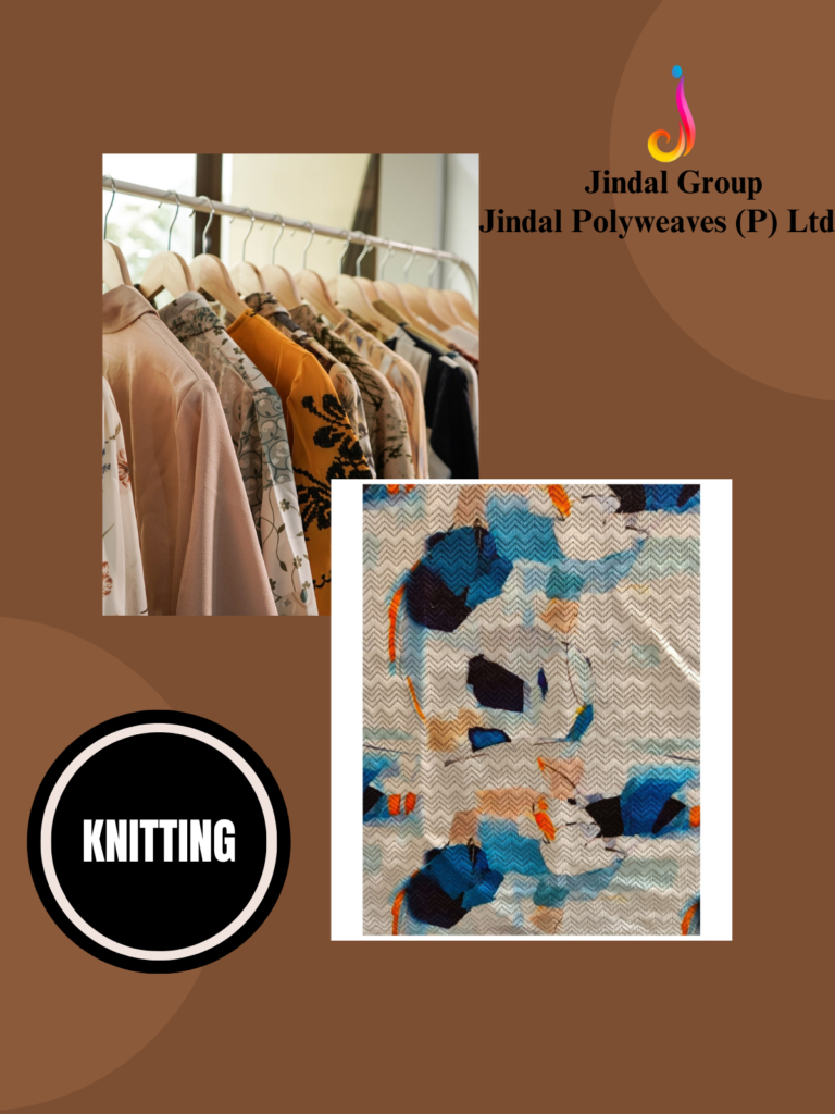 Textured Raschel Knit — Abstract Print