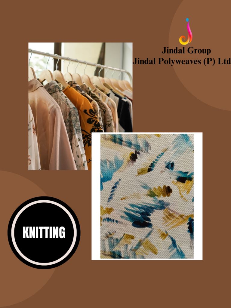 Printed Raschel Knit — Feather Abstract