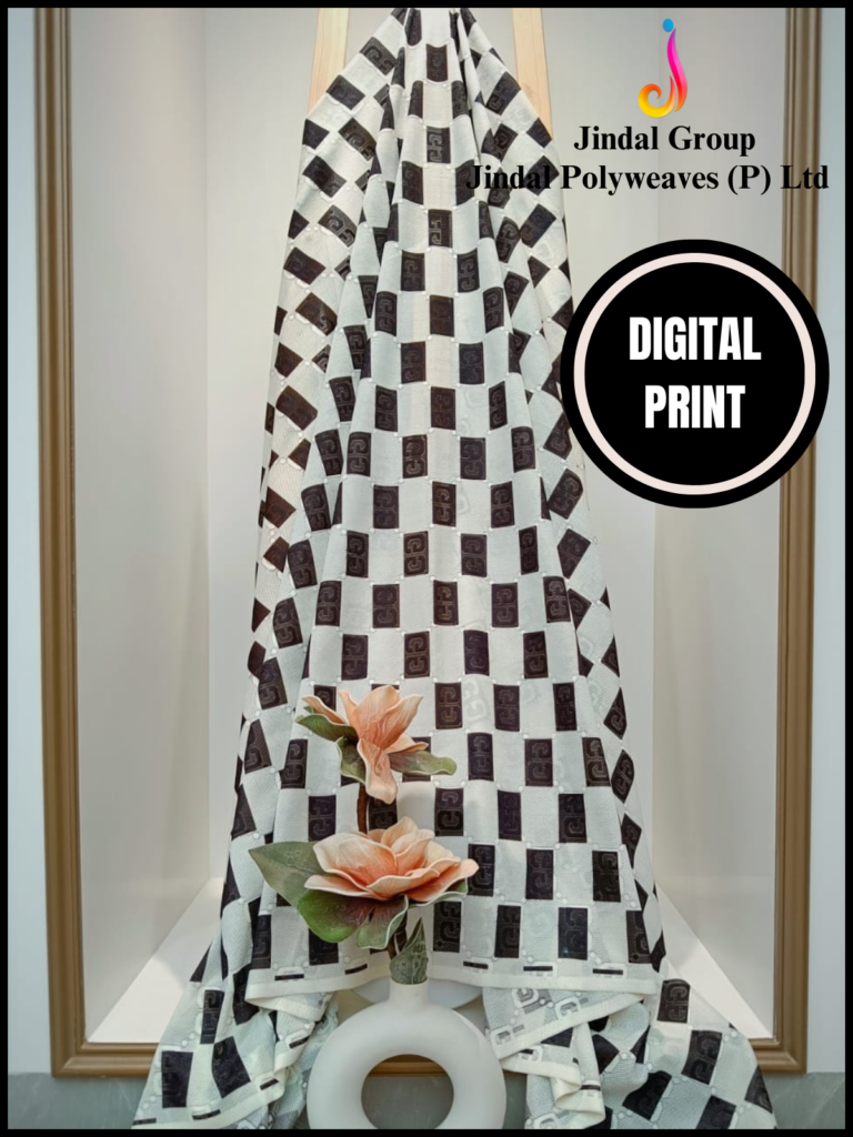 Checkerboard Geometric Print (Monochrome)